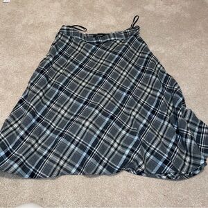 JONES NEW YORK Women's Plaid A-Line Skirt Size 6 In Gray